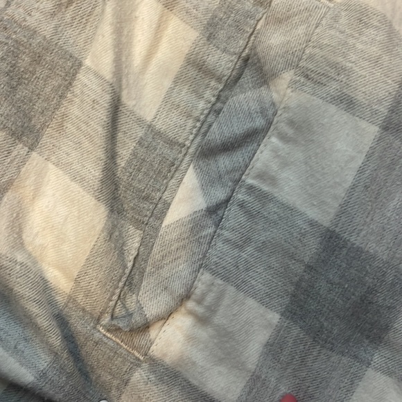 Eddie Bauer plaid flannel shacket with hoodie, women’s small! - Picture 5 of 7